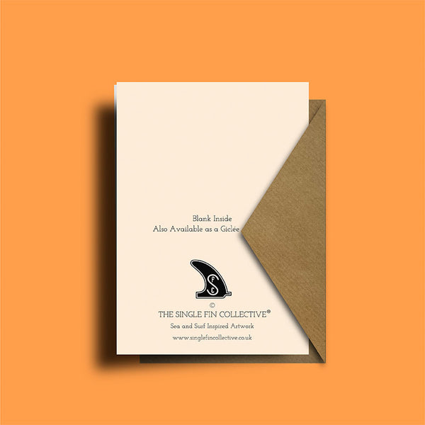 Belly Boarder Greeting Card