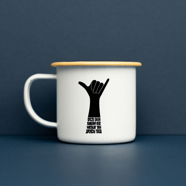 Shaka Enamel Mug