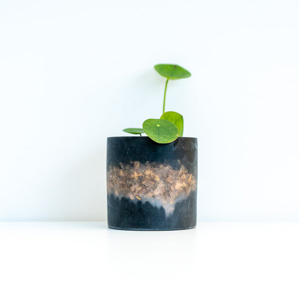 Cornish Gold Medium Resin Pot