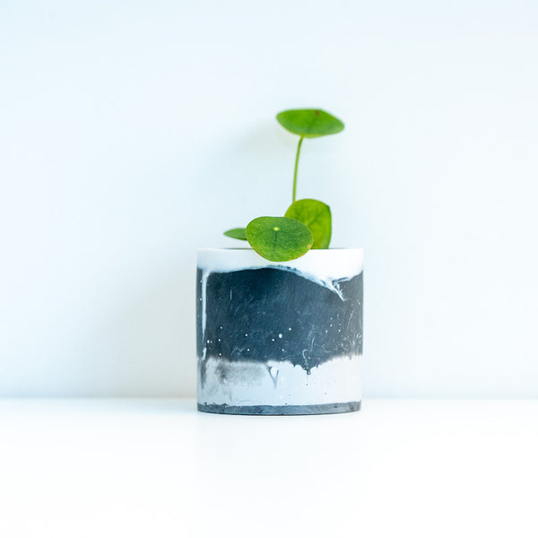 Winter Waves Medium Resin Pot