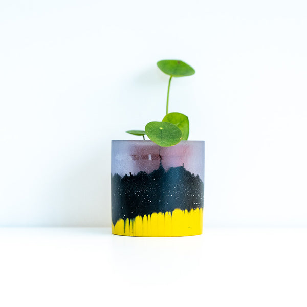 Cornish Clifftops Medium Resin Pot