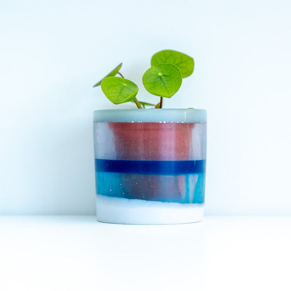 Tide Line Large Resin Pot