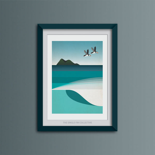 Super Seconds - Puffins Art Print