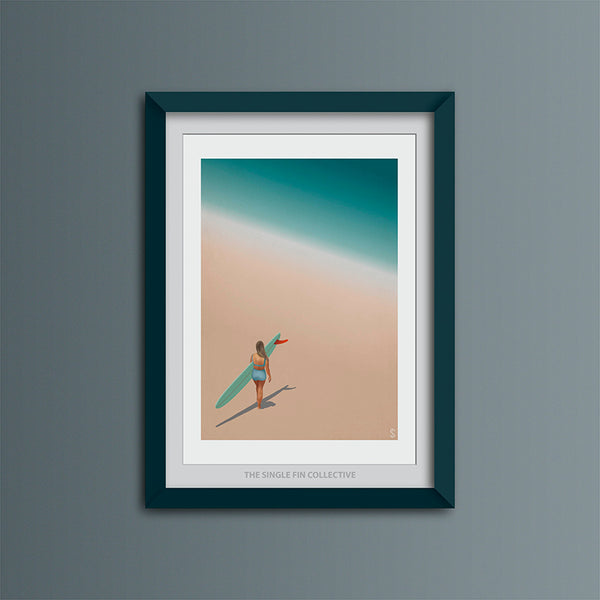 Super Seconds - Red Fin Rider Art Print