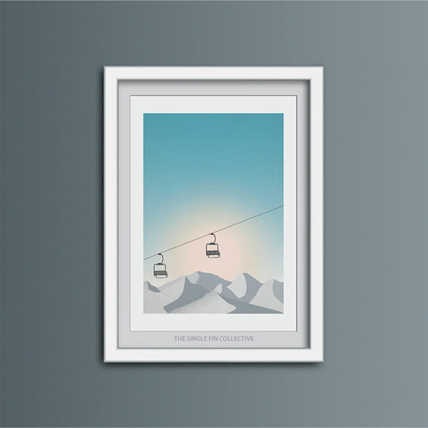 Super Seconds - Ski Lift Art Print