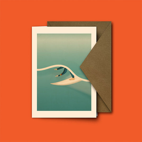 Tube Ride Greeting Card