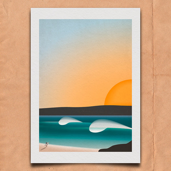 Framed Kernow Peaks Art Print - Large (Click & Collect)