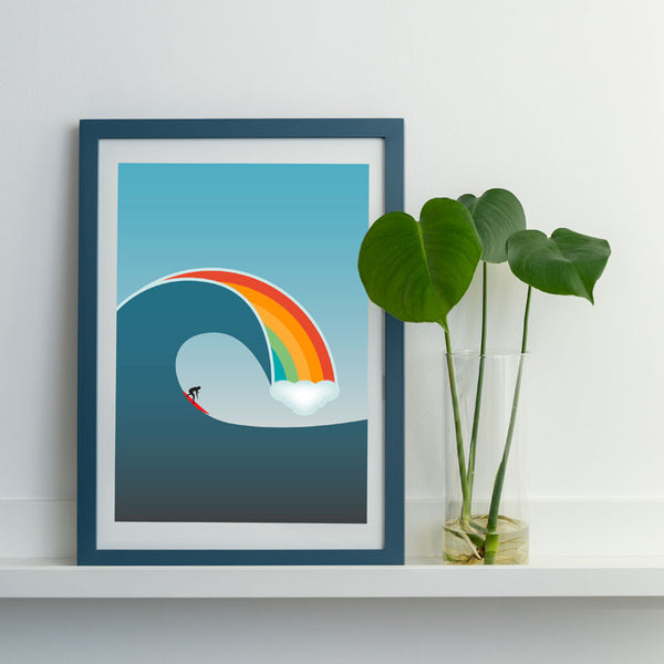 Rainbow Wave Art Print