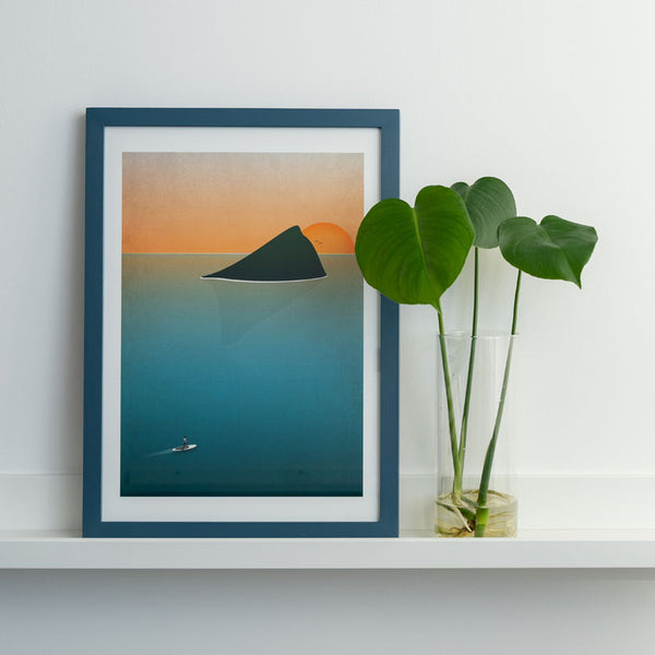 Framed Wembury Art Print (Click & Collect)