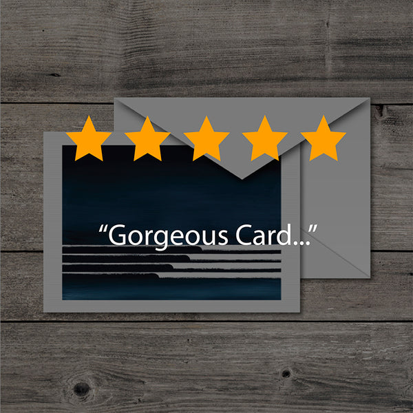 Midnight Waves Greeting Card