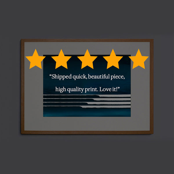 Midnight Waves Seascape Art Print