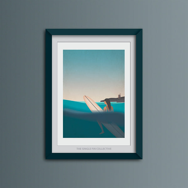 Super Seconds - Good Times in the Badlands Art Print (Blue sky)