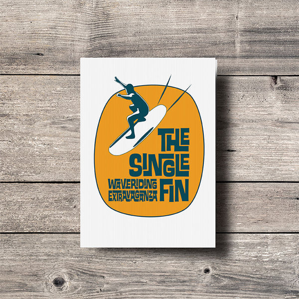 Wave Riding Greeting Card