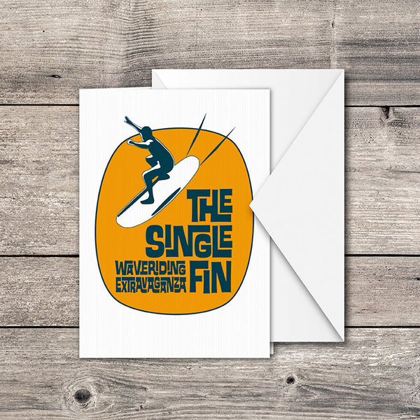 Wave Riding Greeting Card