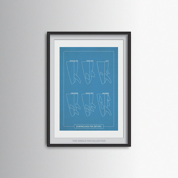 Super Seconds - Surfboard Fin Setup Art Print