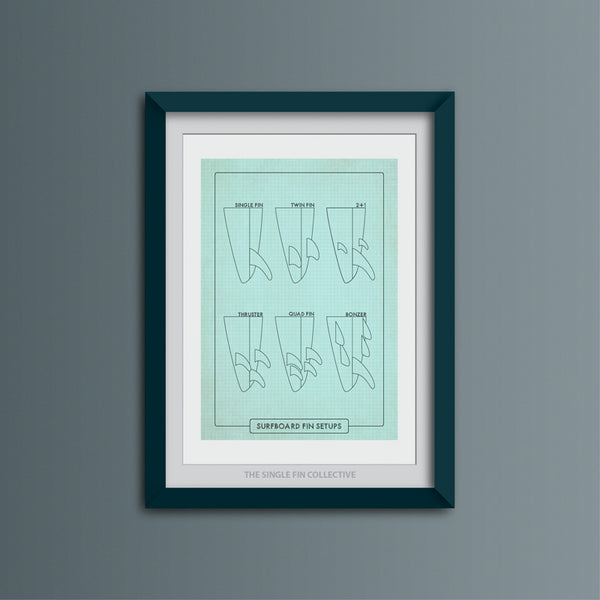 Super Seconds - Surfboard Fin Setup Art Print