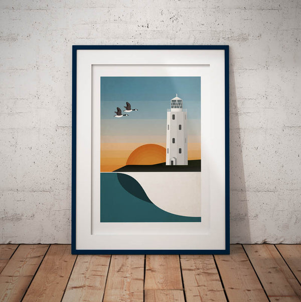 Godrevy Geese Art Print