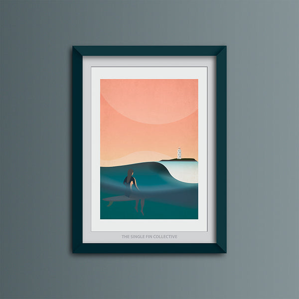 Godrevy Girl Greeting Card