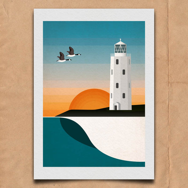 Godrevy Geese Art Print