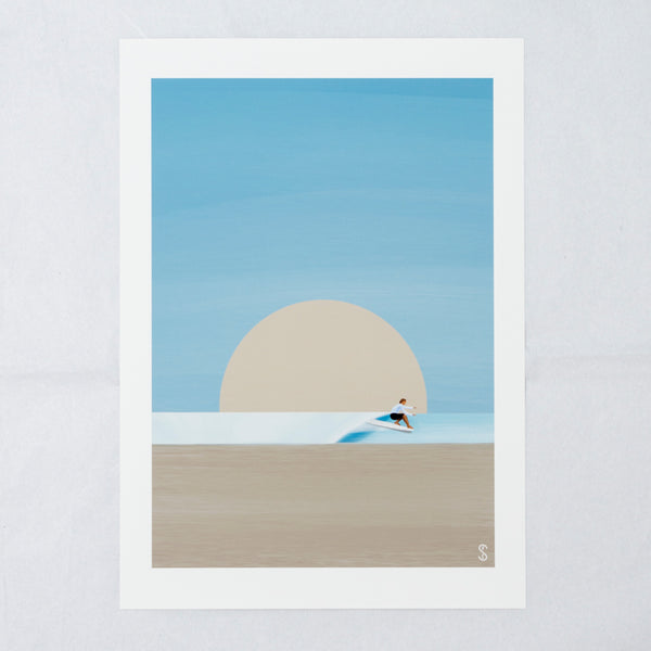 Hang Five Art Print