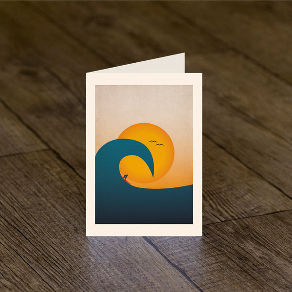 Overhead Wave Greeting Card