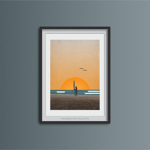 Super Seconds - Longboarder Art Print