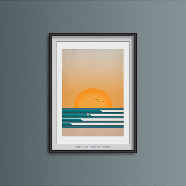 Four Waves Art Print