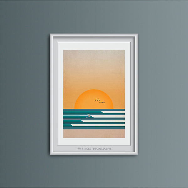 Four Waves Art Print