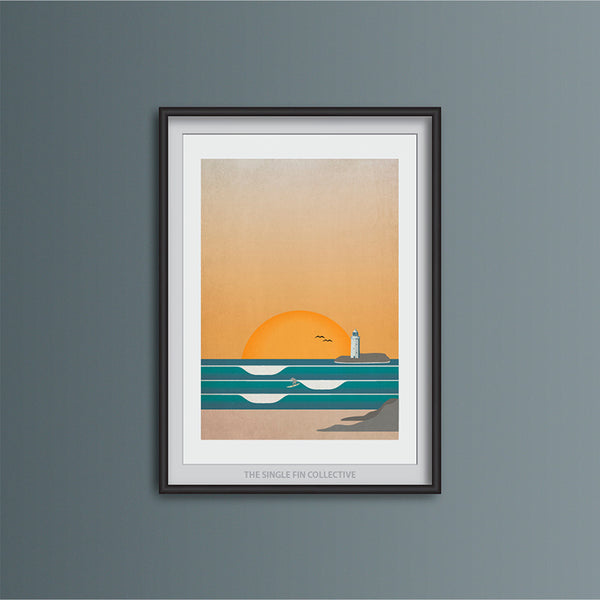 Super Seconds - Godrevy Lighthouse Art Print