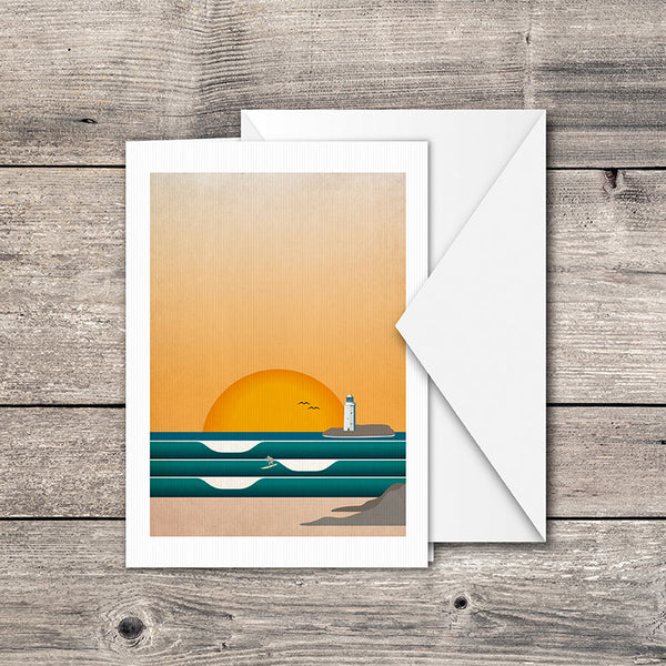 Godrevy Lighthouse Greeting Card