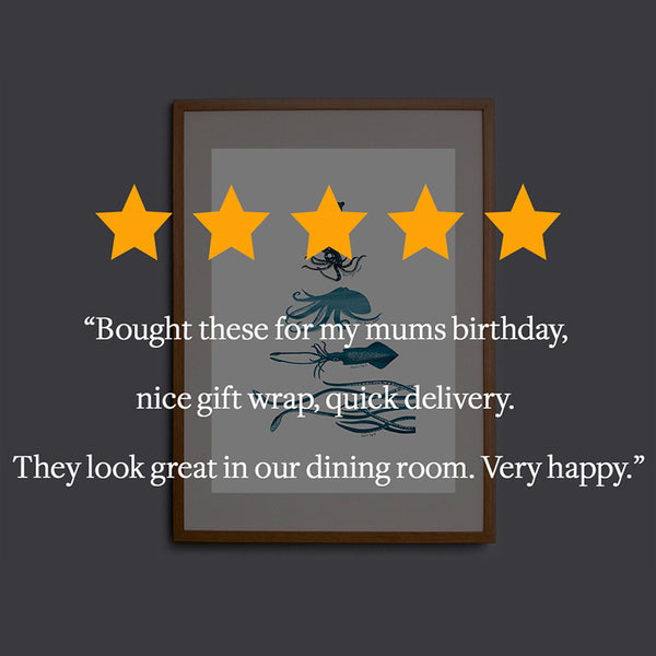 Octopus and Squid Species Art Print