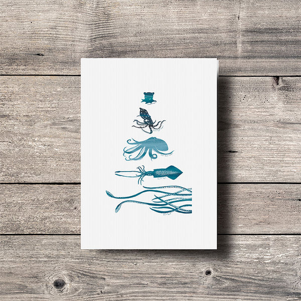 Octopus & Squid Greeting Card