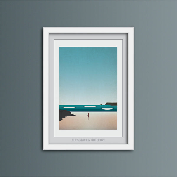 Polzeath Surf Spot Art Print