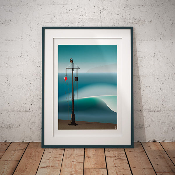 Porthleven Harbour Wall Art Print