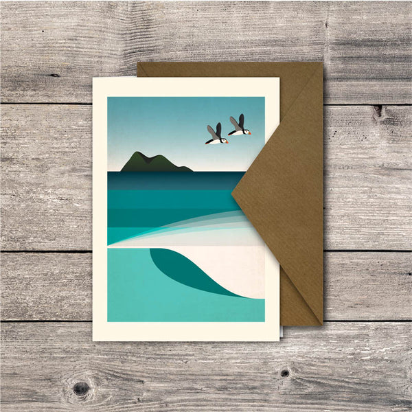 Puffins Greeting Card