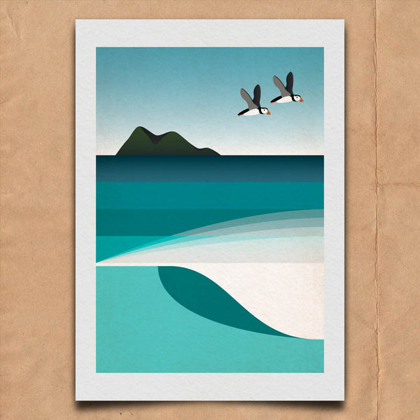 Puffins Art Print
