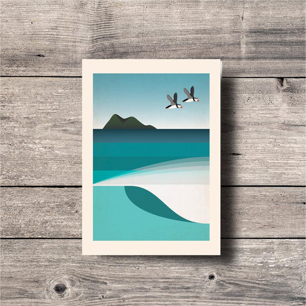 Puffins Greeting Card