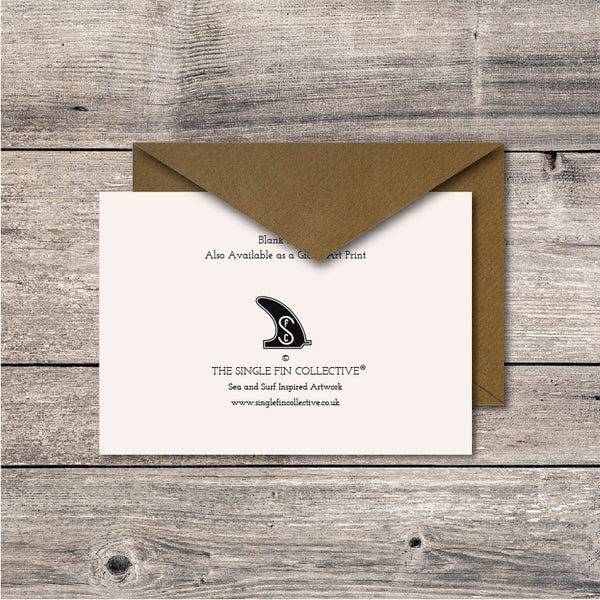 Polzeath Surf Spot Greeting Card