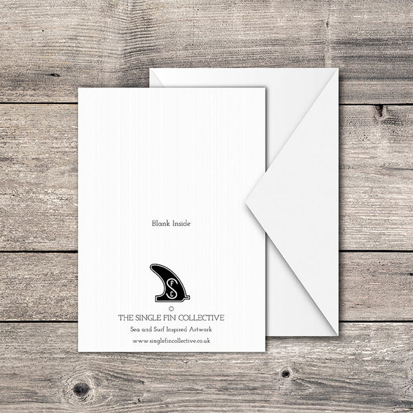 Porthleven Surf Spot Greeting Card