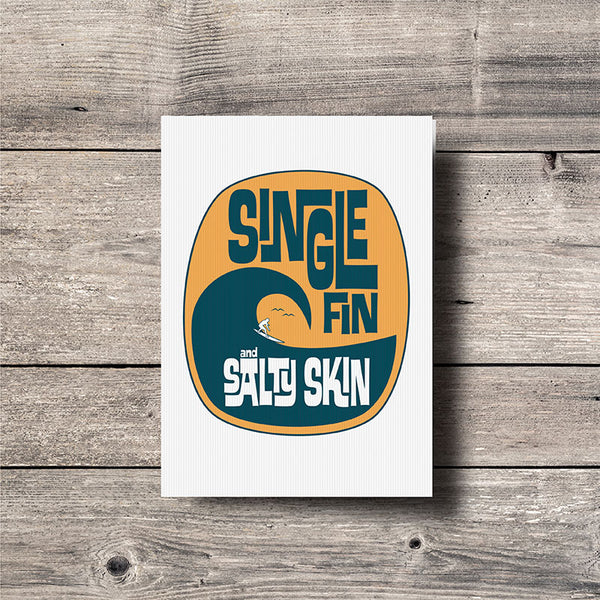 Salty Skin Greeting Card