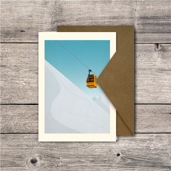 Ski Lift Greeting Card