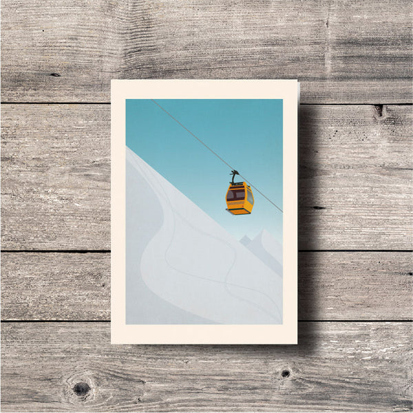 Ski Lift Greeting Card