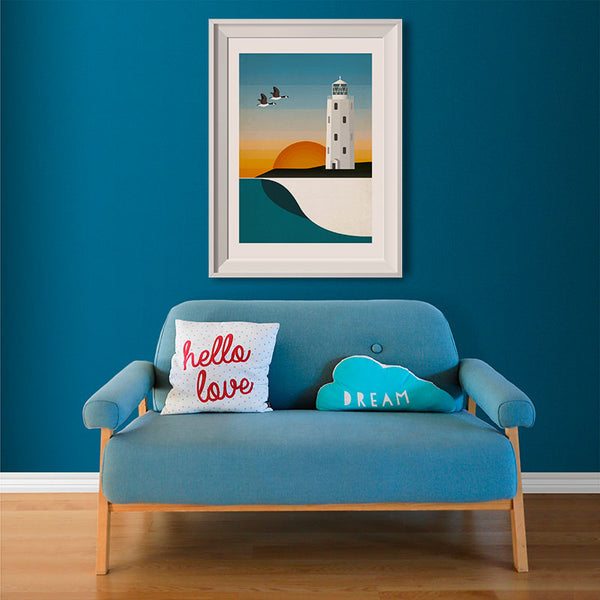 Godrevy Geese Art Print