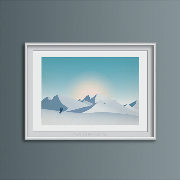 Snowboard Outlook Art Print