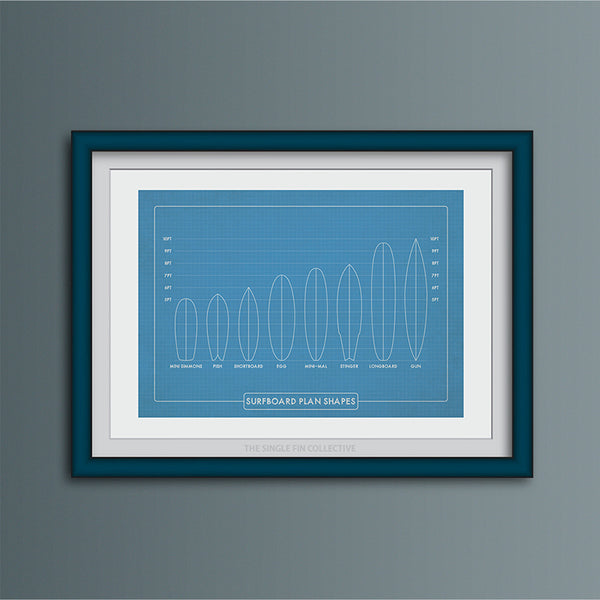 Surfboard Shapes Art Print