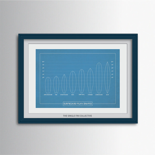 Surfboard Shapes Art Print