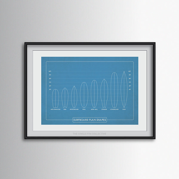 Surfboard Shapes Art Print