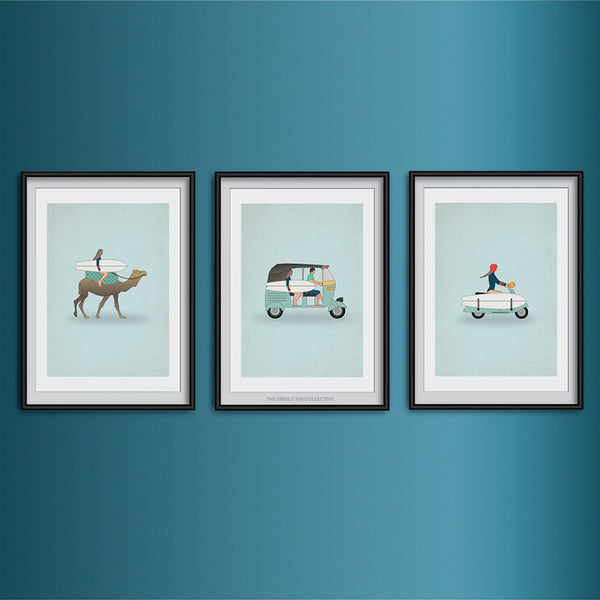 Vespa Travel Art Print