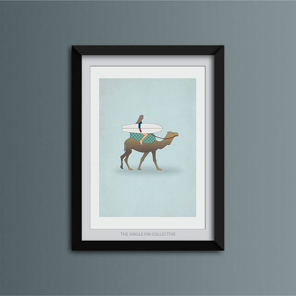 Camel Travel Art Print