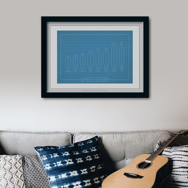 Surfboard Shapes Art Print